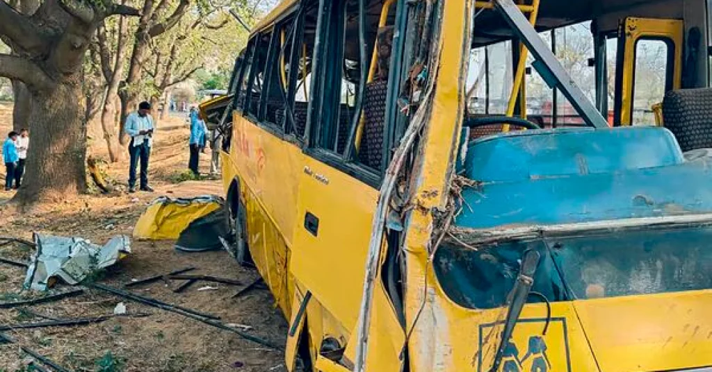 Mahendragarh School Bus Accident